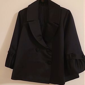 Short Black Satin Jacket